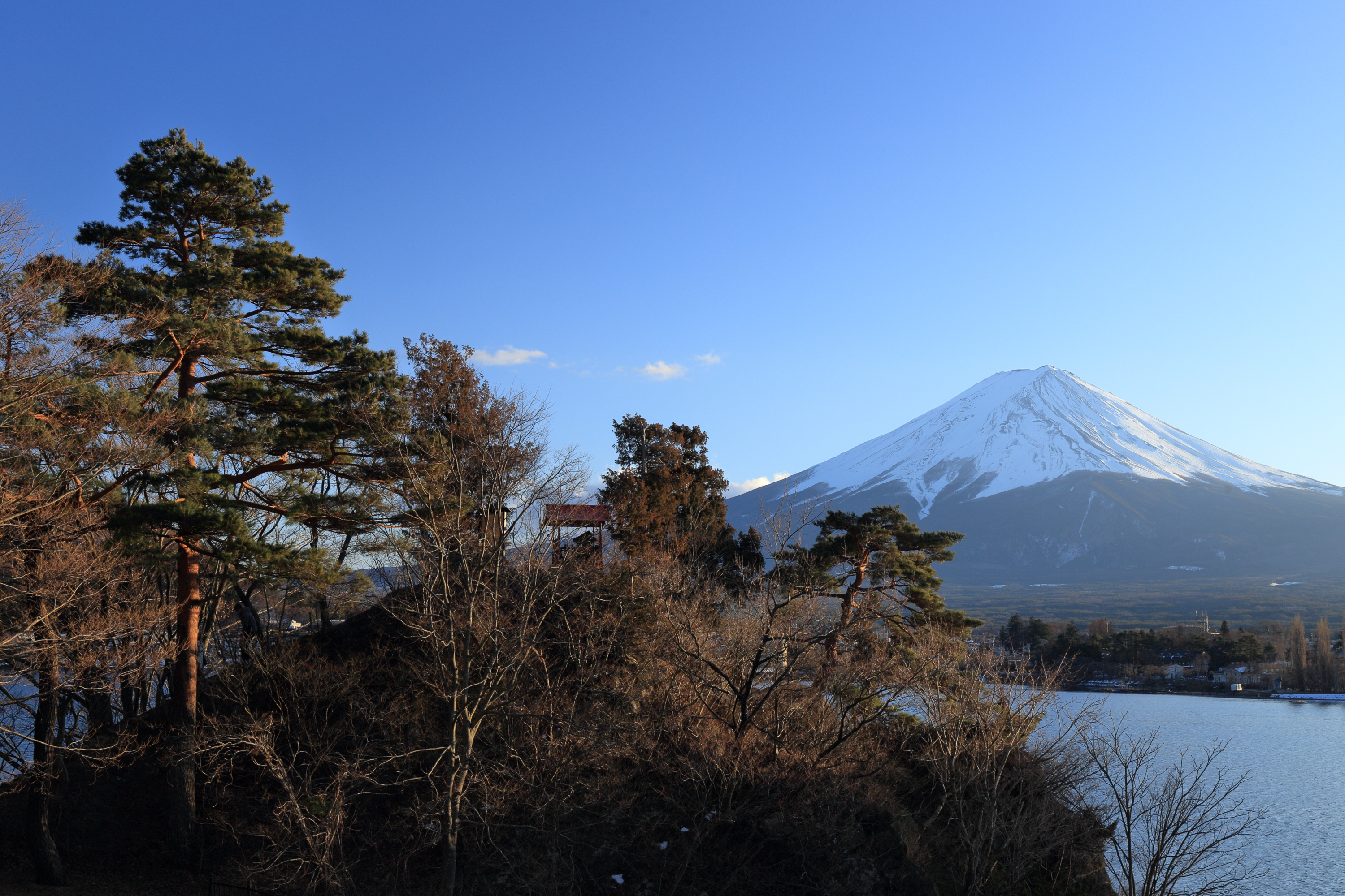 Mt. Fuji and Ubuya foreland [No. 46] at Lake Kawaguchi